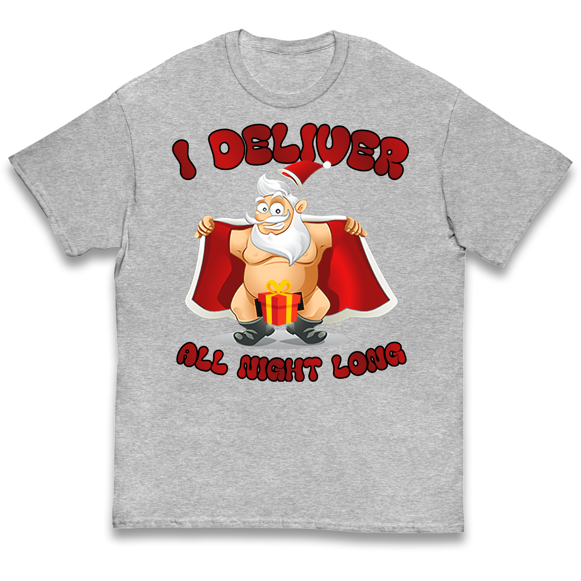 Santa Claus I Deliver All Night Long Christmas kids t shirt
