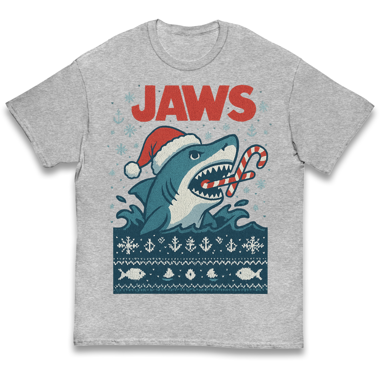 Jaws Christmas kids t shirt