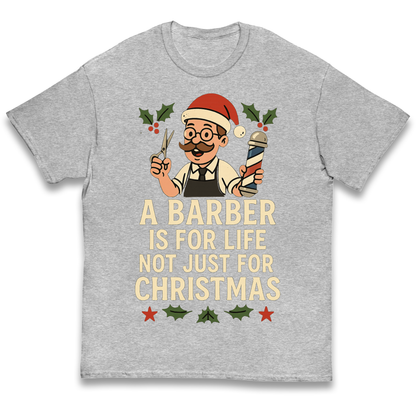 Barber Christmas Kids T Shirt