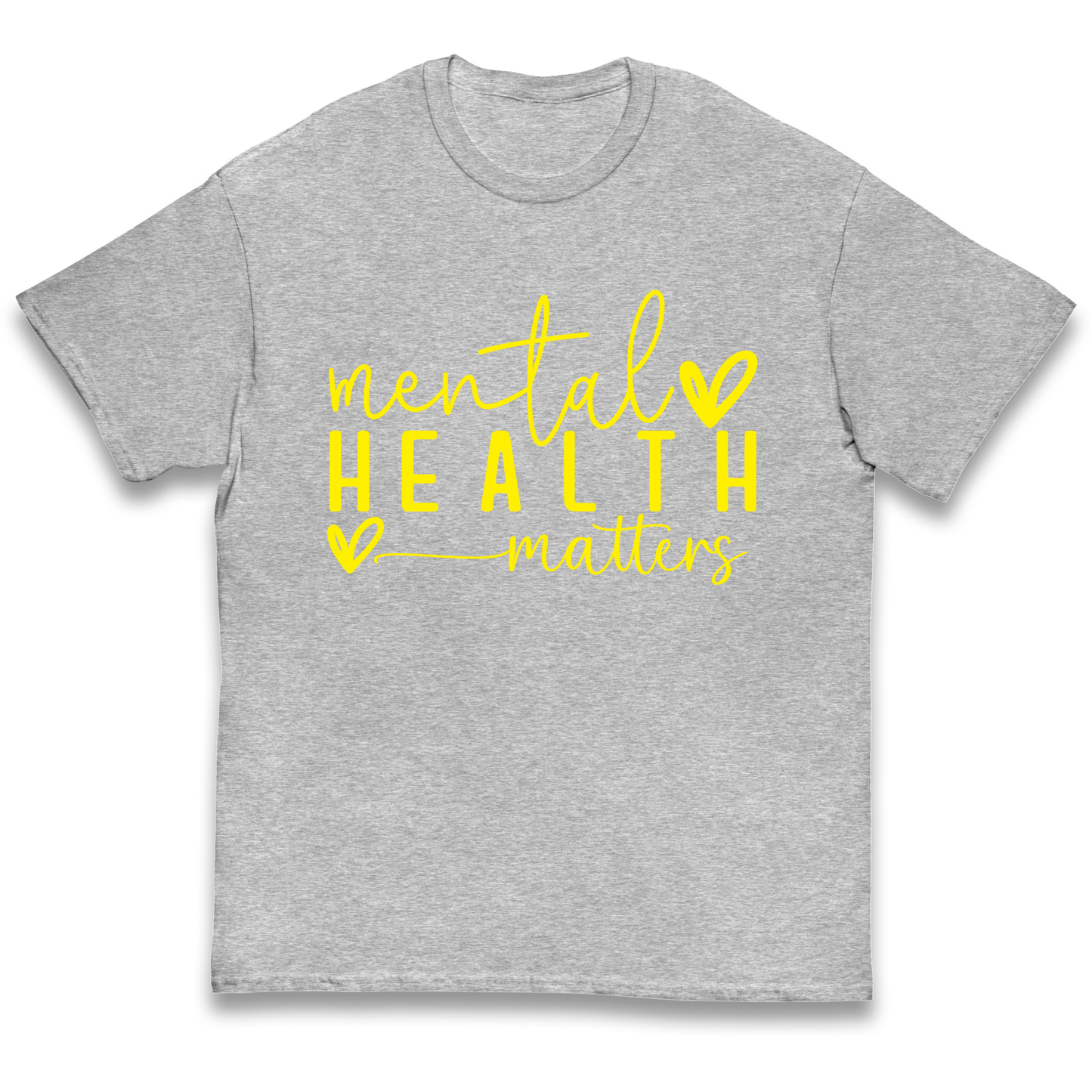 Yellow Mental Health kids t shirt