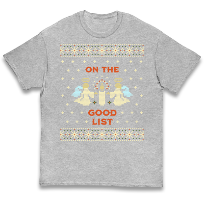 On The Good List Christmas kids t shirt
