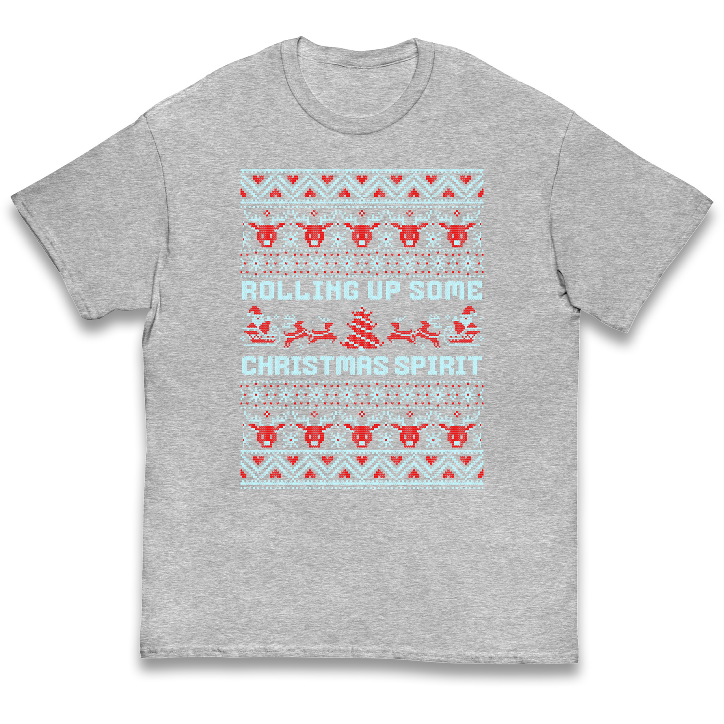 Rolling up Some Christmas Spirit kids t shirt