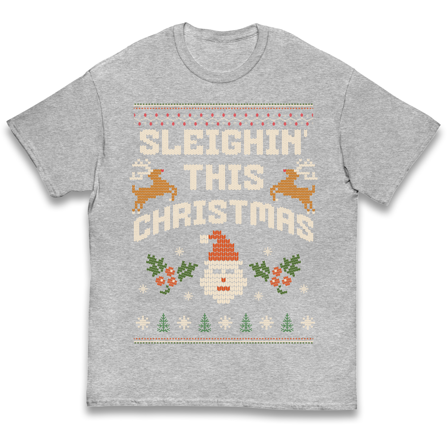 Sleighin This Christmas Christmas kids t shirt