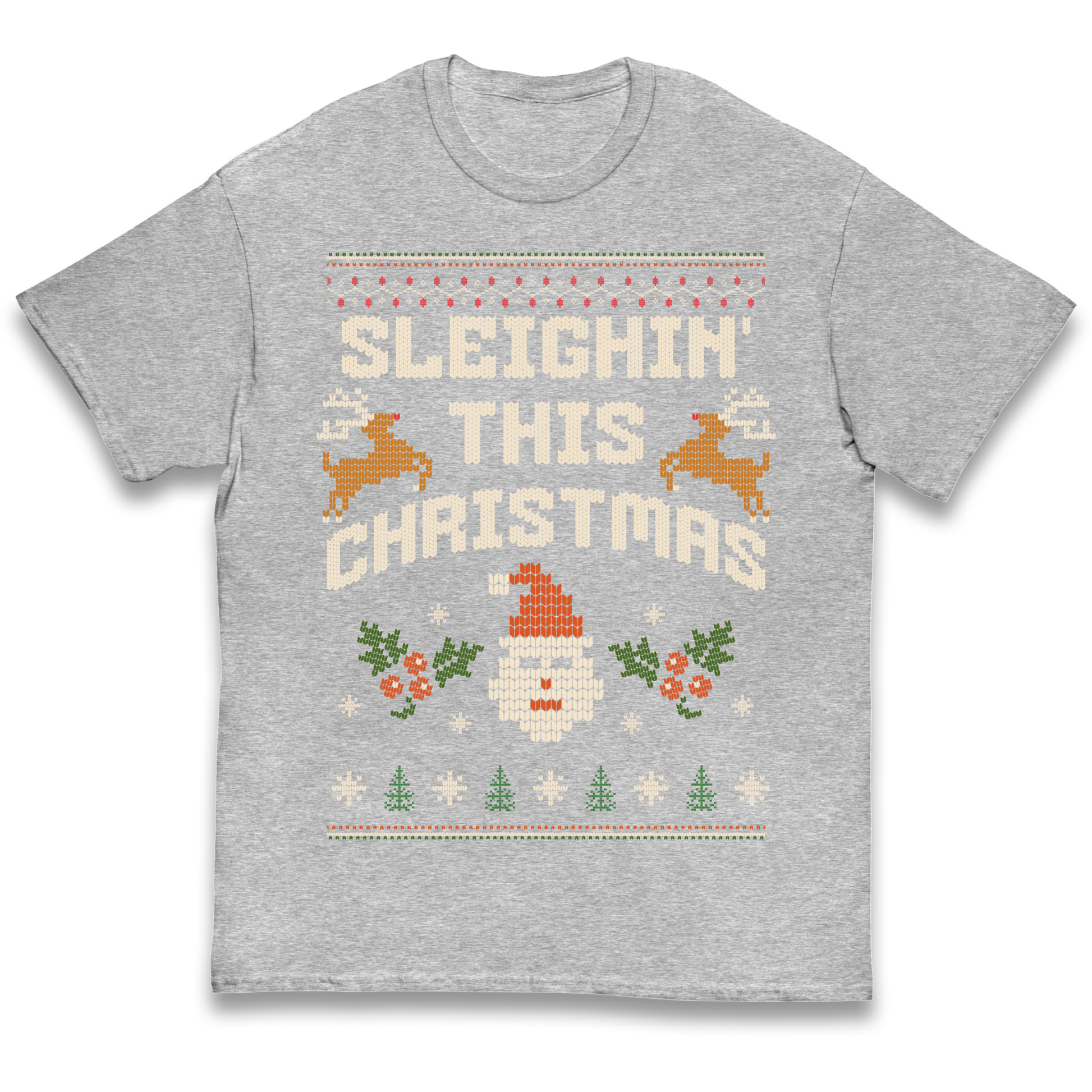 Sleighin This Christmas Christmas kids t shirt
