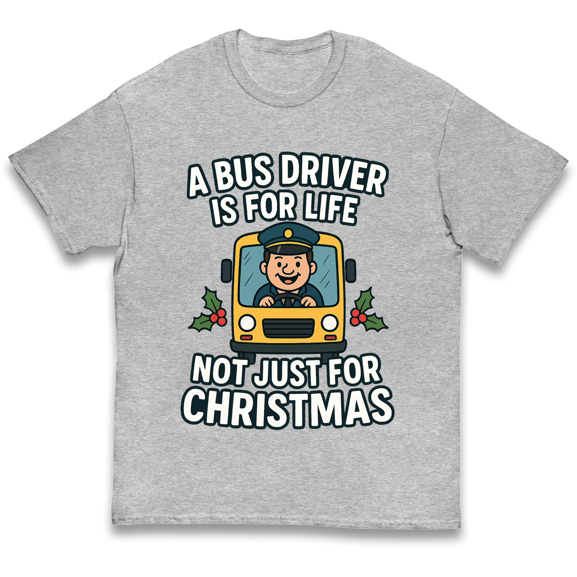 Bus Driver Christmas Kids T Shirt