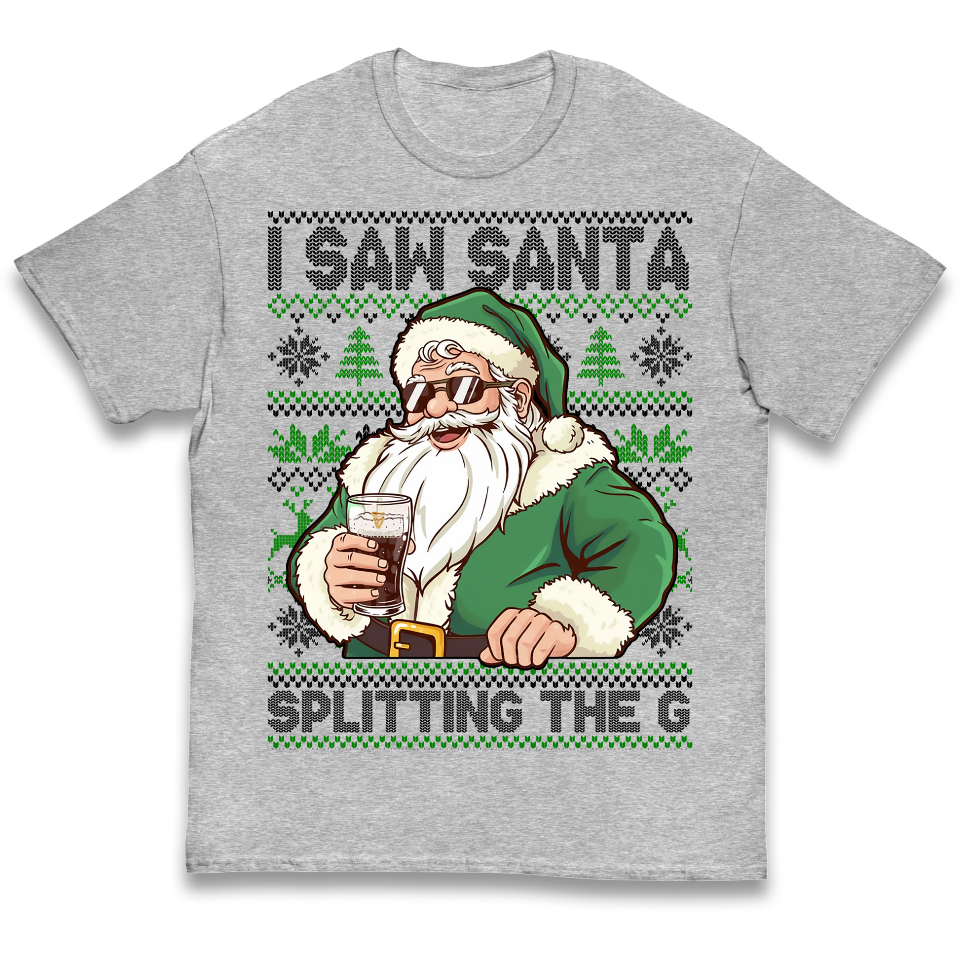 Santa Splitting The G Kids T Shirt