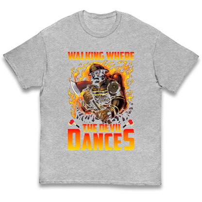 Walking Where The Devil Dances kids t shirt
