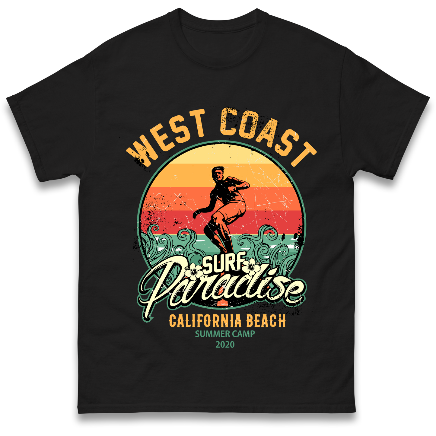 West Coast Surf Paradise T Shirt