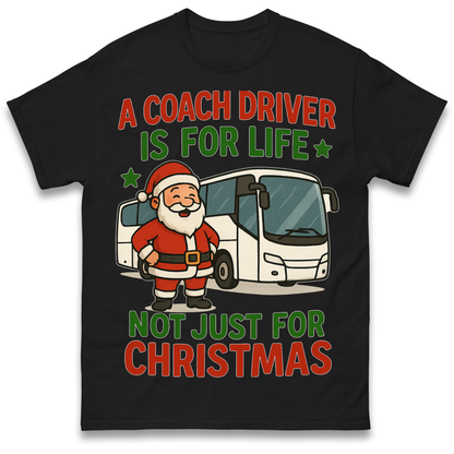 Coach Driver Christmas T Shirt