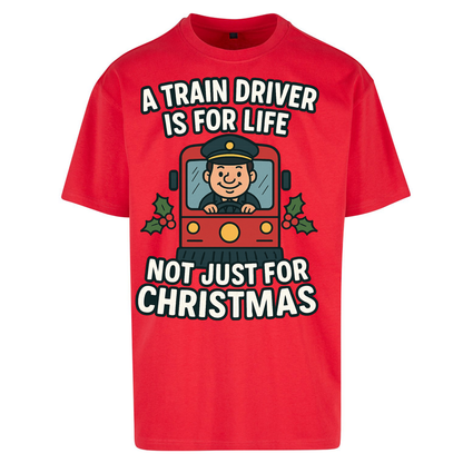 Train Driver Christmas Oversized T Shirts