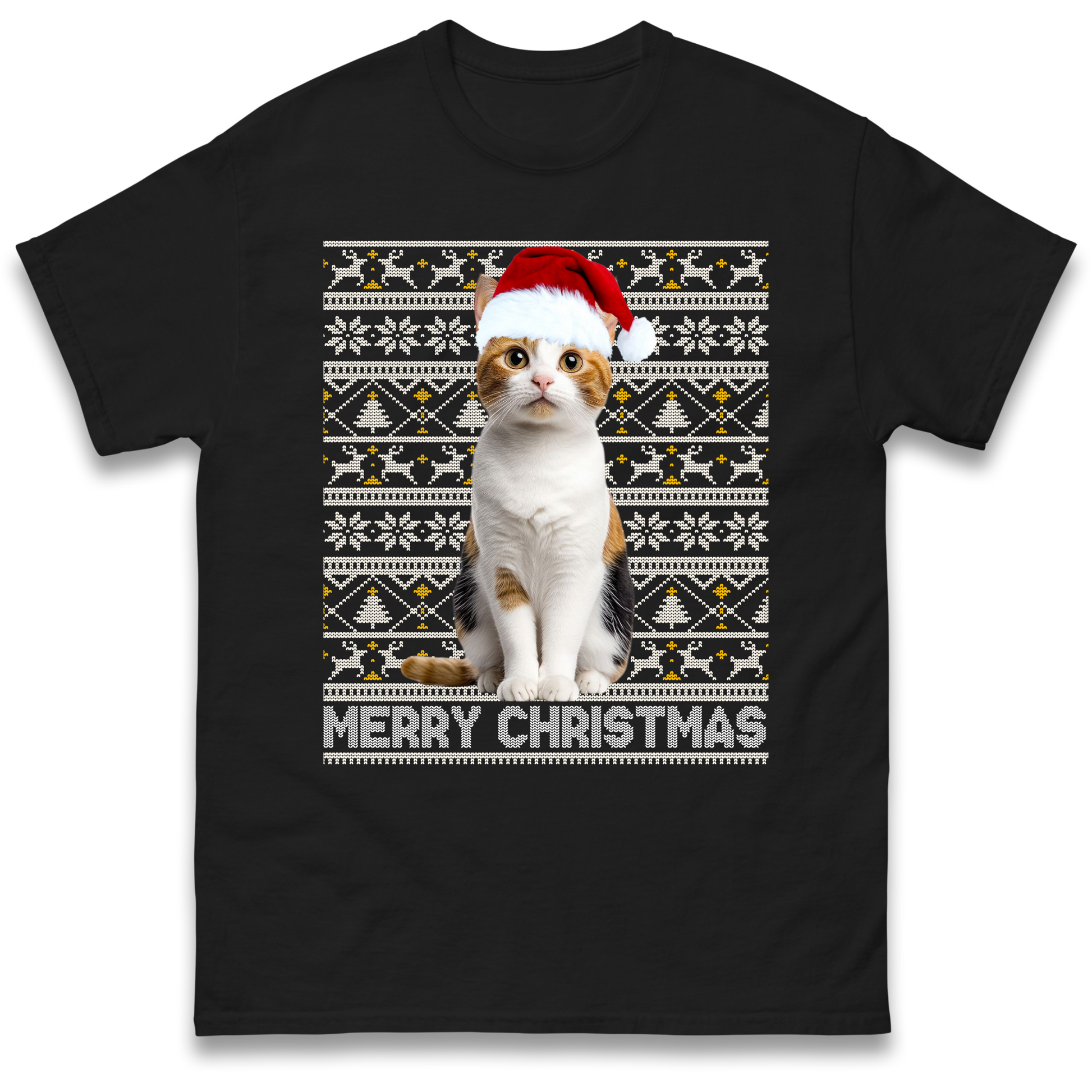 Merry Christmas Cat T Shirt