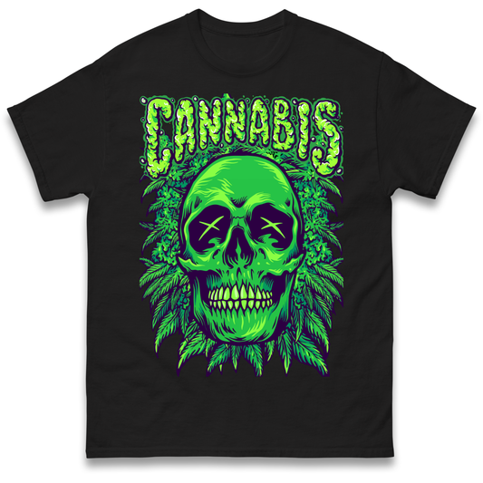 Cannabis Skull T Shirt
