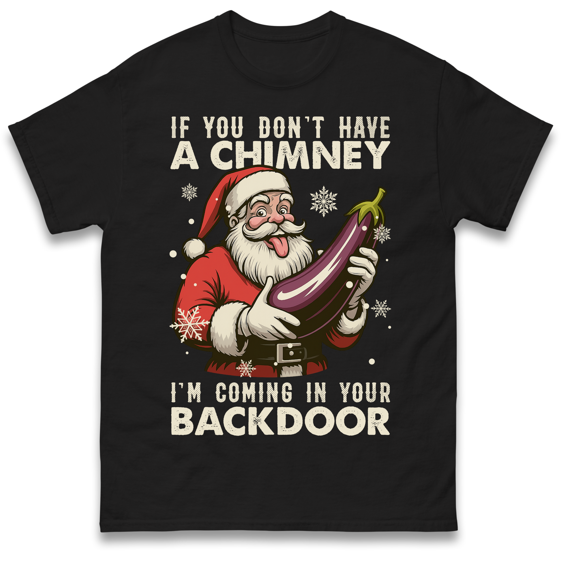 Santa Back Door T-Shirt