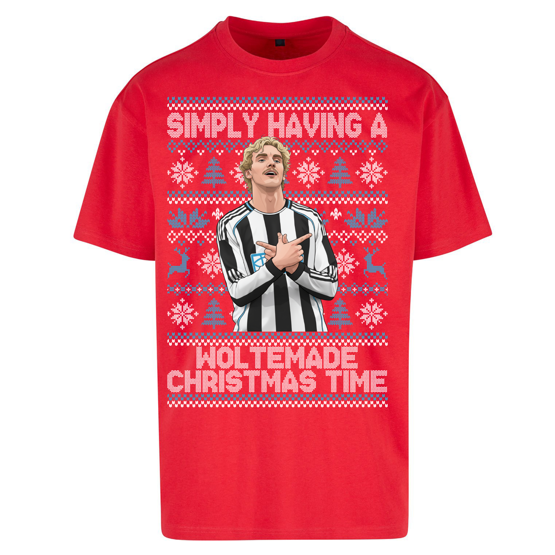 Newcastle united Christmas Oversized T Shirts