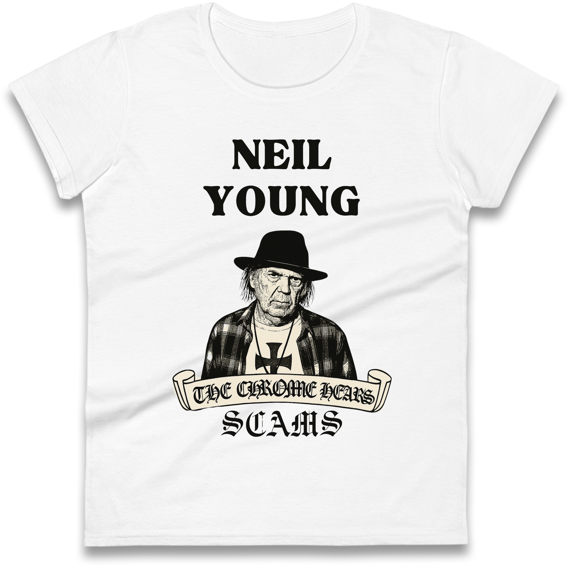 Neil Young Ladies T Shirt