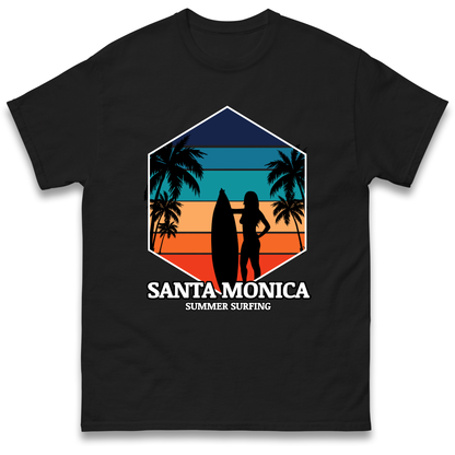 Santa Monica Summer Surfing T Shirt
