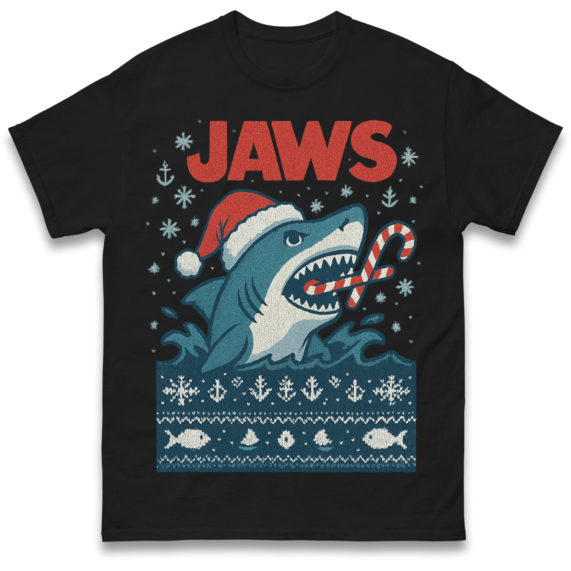 Jaws Christmas T Shirt