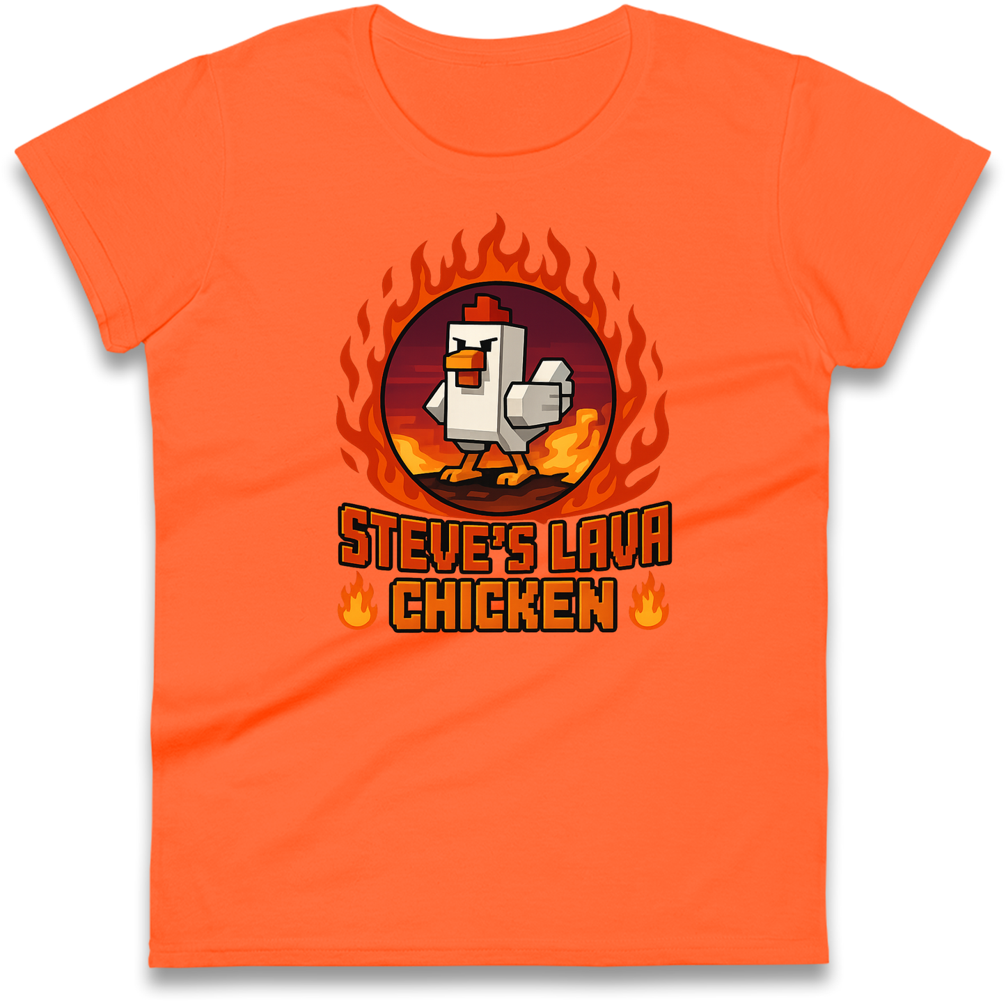 Steve Lava Chicken Women T Shirt
