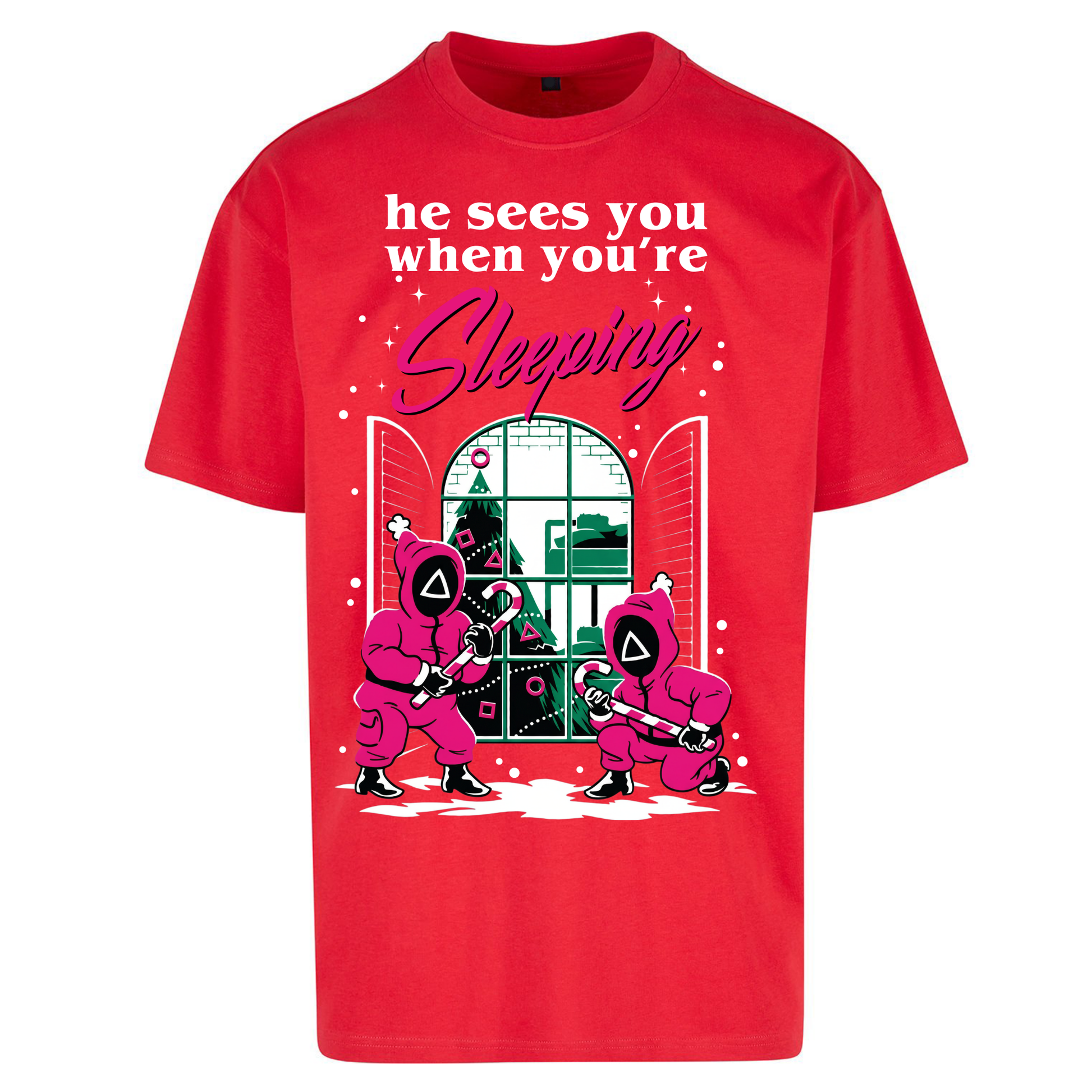 Squid Games Xmas Oversized T Shirts