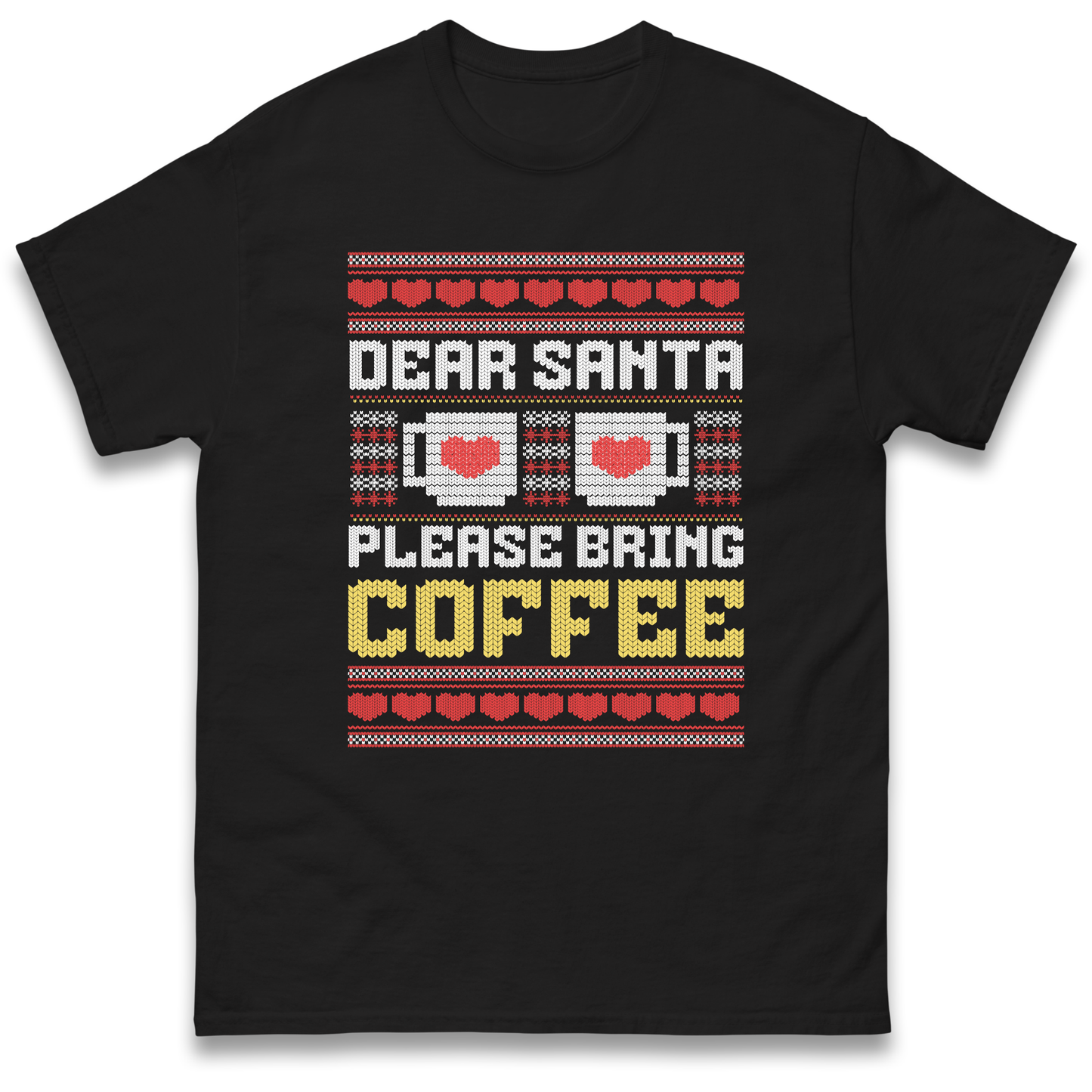 Dear Santa Please Bring Coffee T Shirt
