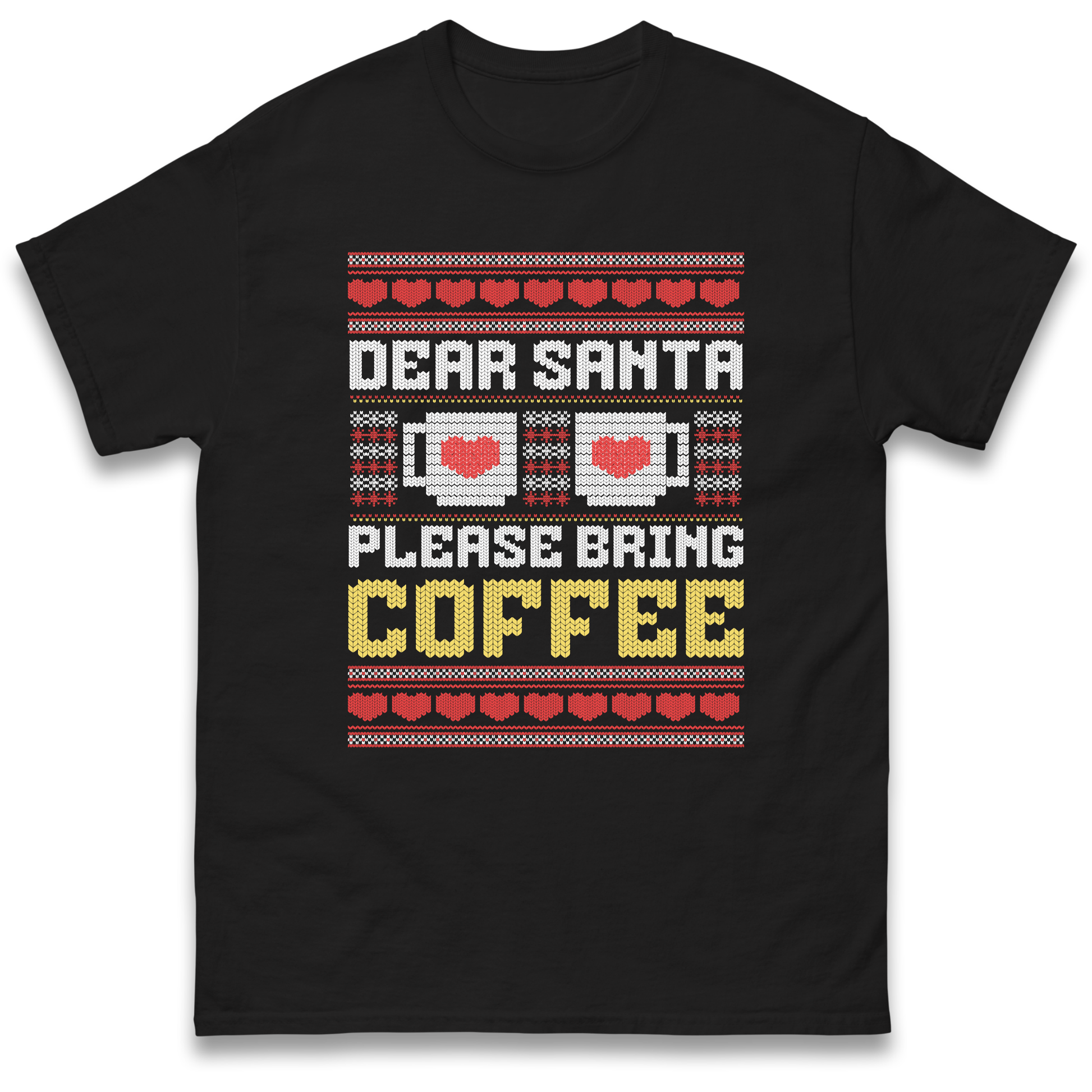 Dear Santa Please Bring Coffee T Shirt