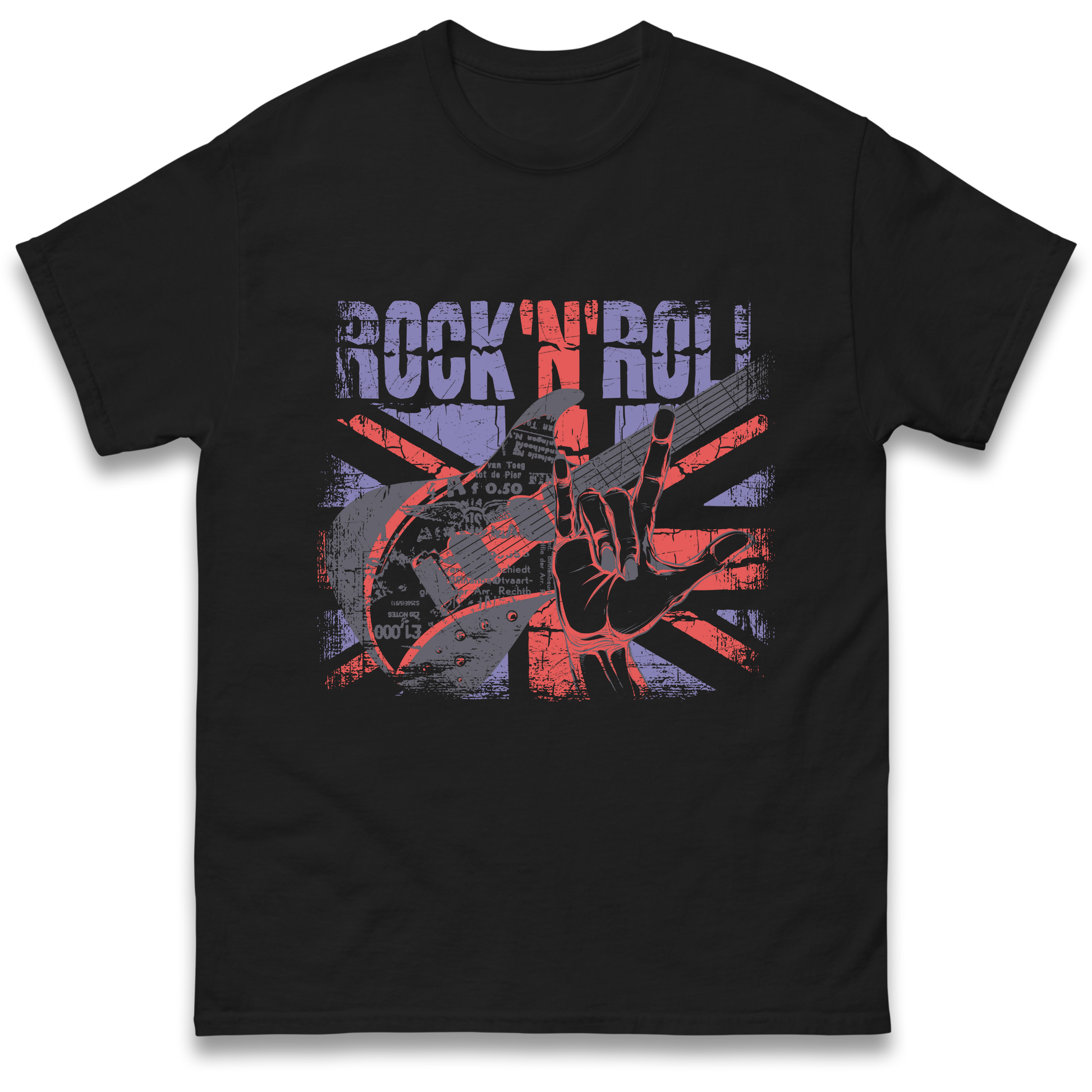 Rock N Roll Union Jack T Shirt