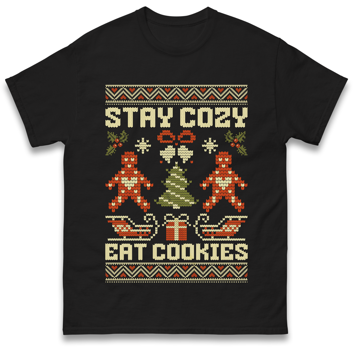 Stay Cozy Eat Cookies Christmas T Shirt