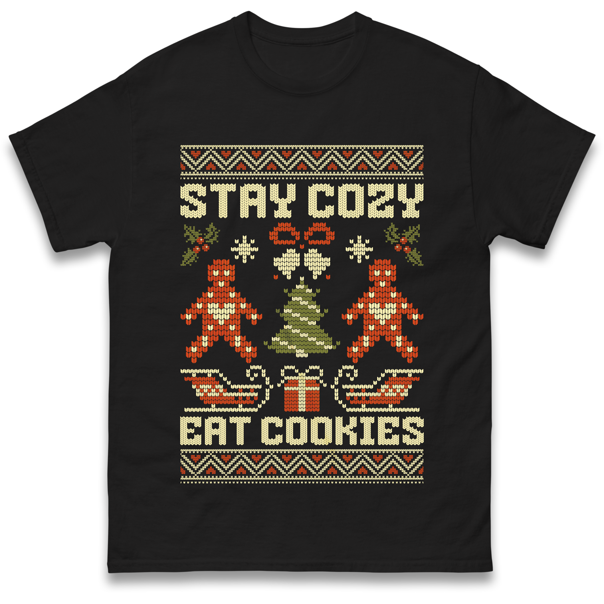 Stay Cozy Eat Cookies Christmas T Shirt
