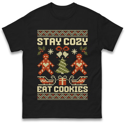Stay Cozy Eat Cookies Christmas T Shirt