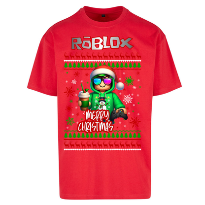 Roblox Merry Christmas Oversized T Shirts