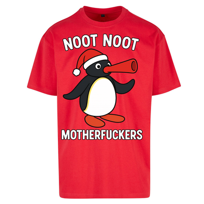 Pingu Christmas Oversized T Shirts