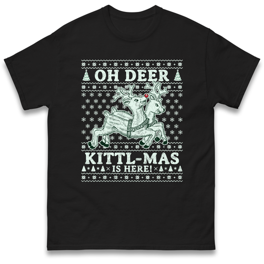 Oh Deer Kittl Mas Is Here Christmas T Shirt