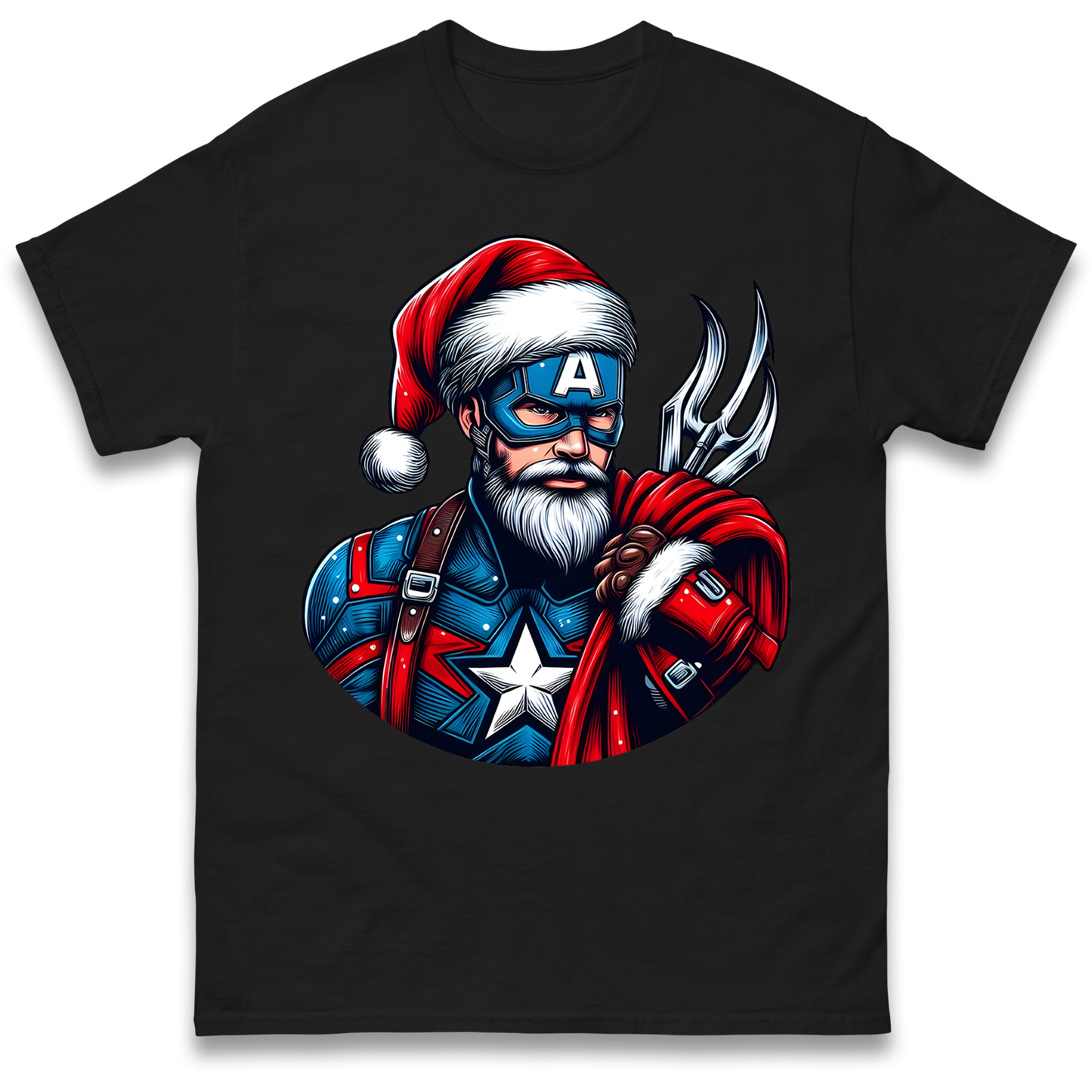 Captain America Santa T Shirt