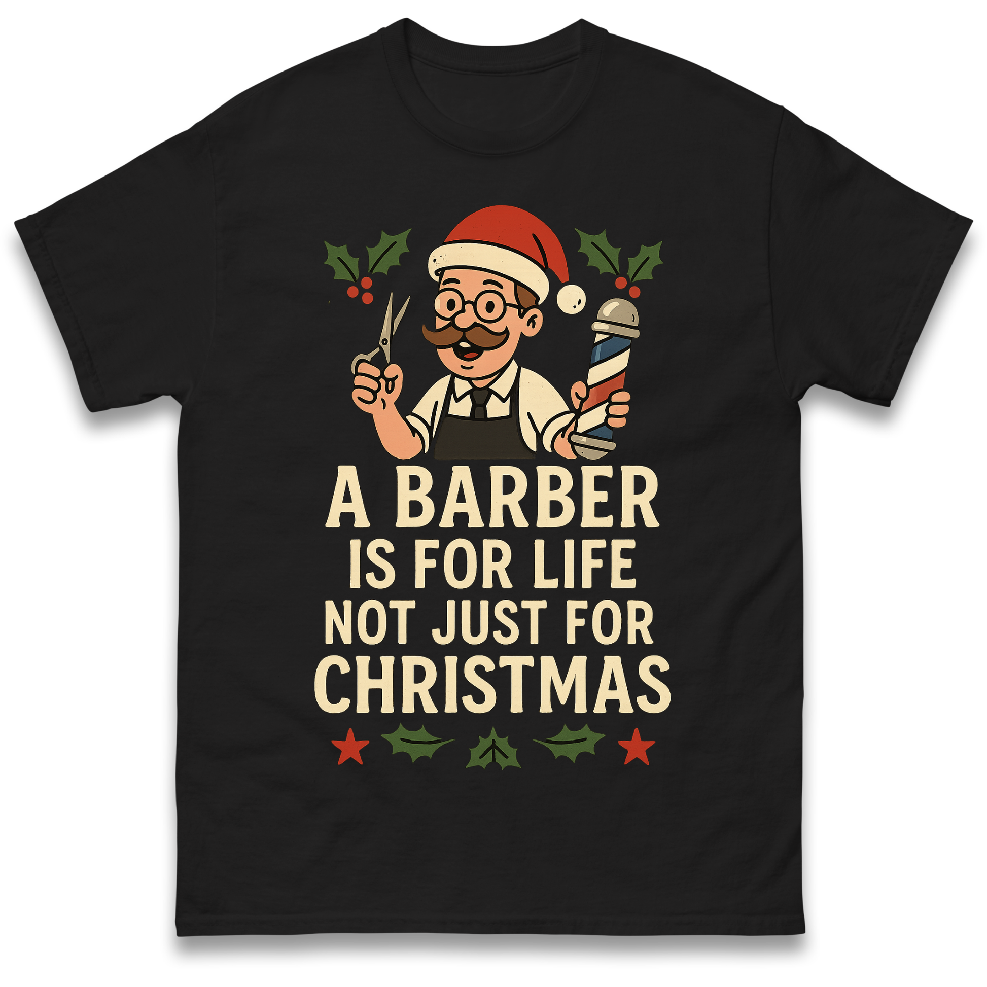 Barber Christmas T Shirt