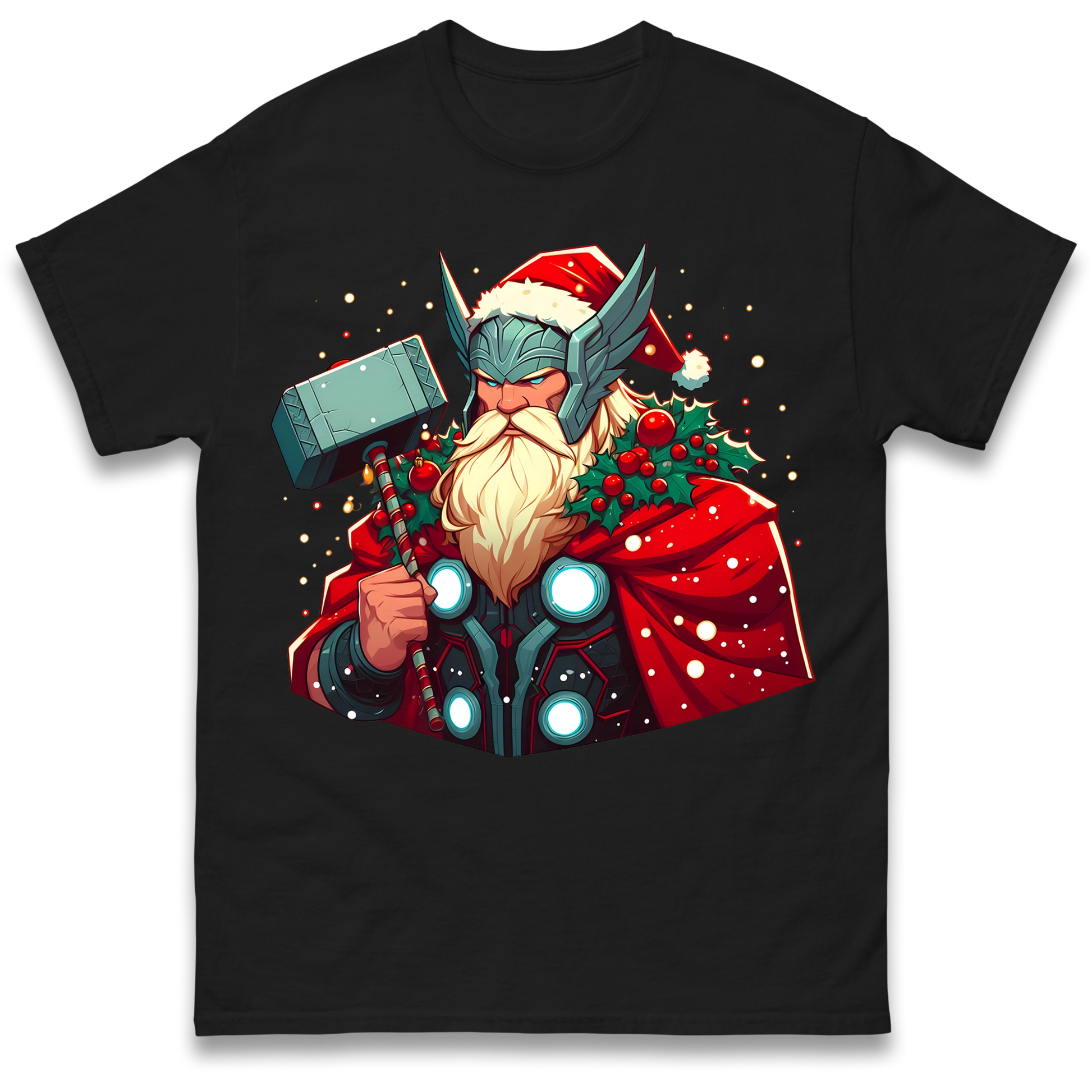 Viking Thor Santa T Shirt