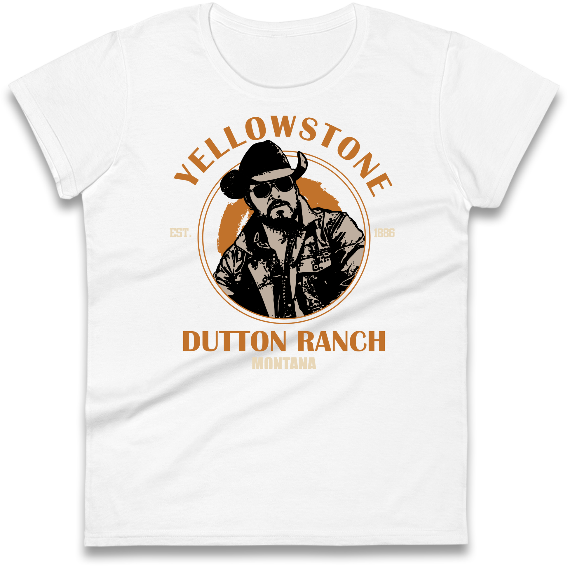 Yellowstone Dutton Ranch Montana Ladies T Shirt