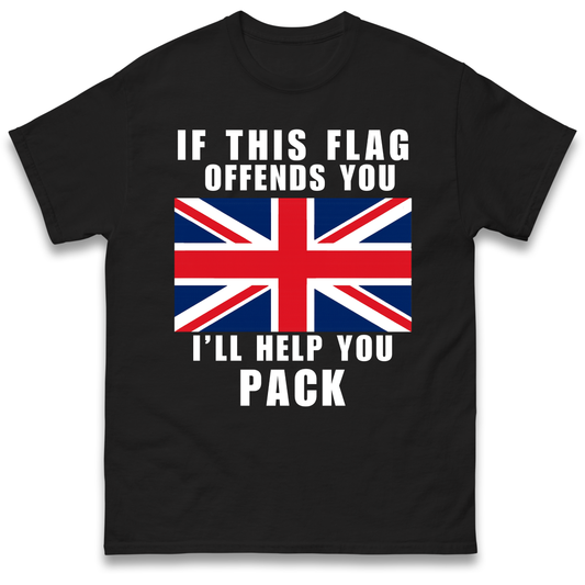 If This Flag Offends You I Will Help You Pack T Shirt