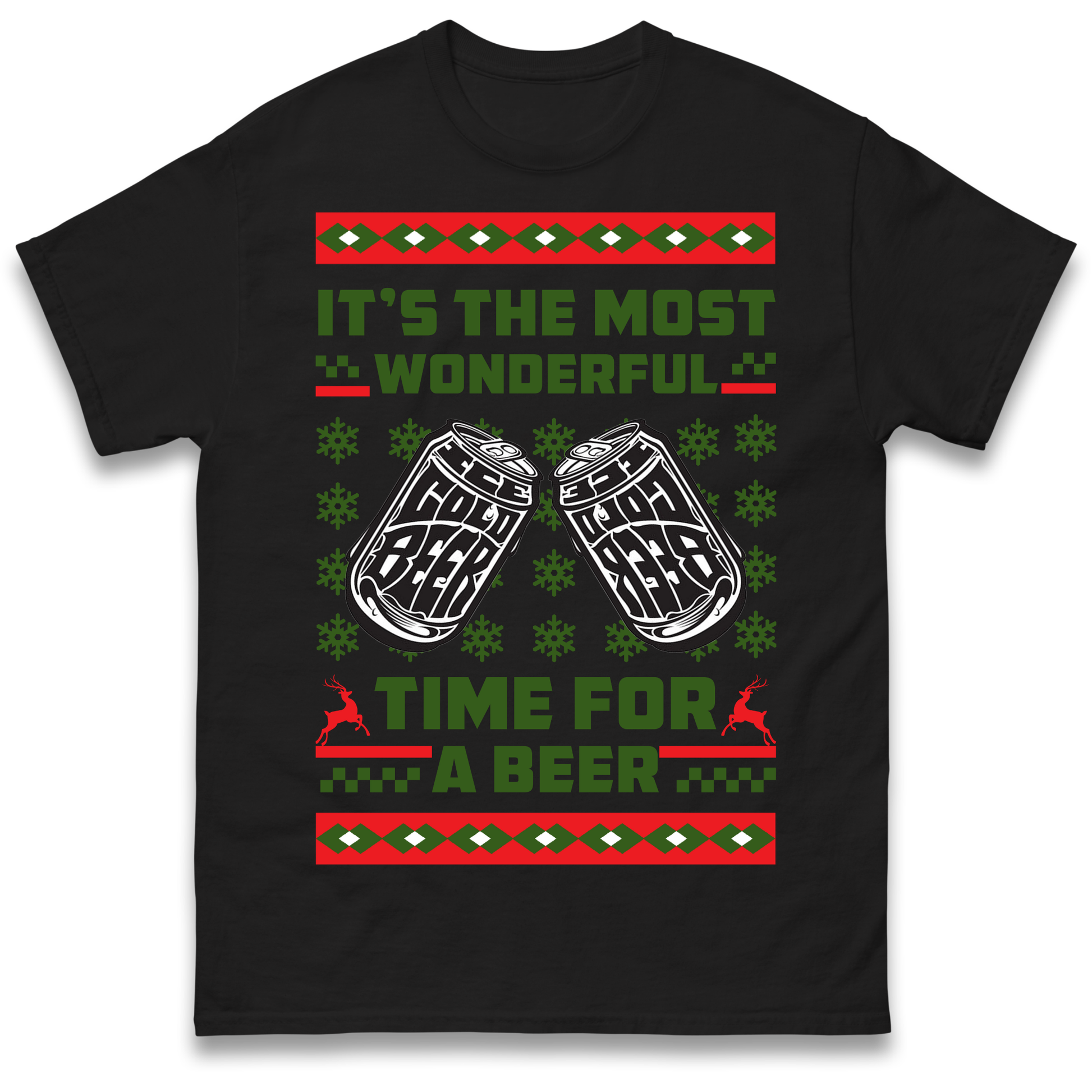 Its The Most Wonderful Time For A Beer Christmas T Shirt