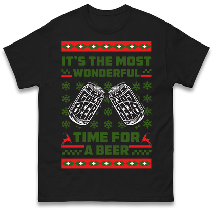 Its The Most Wonderful Time For A Beer Christmas T Shirt