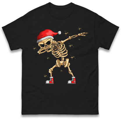 Santa Skellington Dabbing Christmas T Shirt