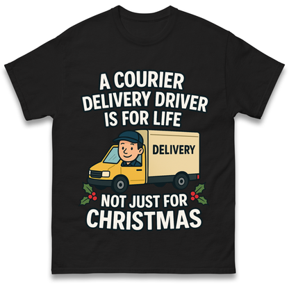 Courier Delivery Driver Christmas T Shirt