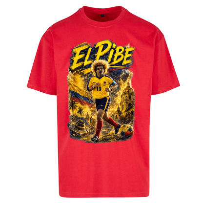 Carlos Valderrama Colombia Football Oversized T Shirts