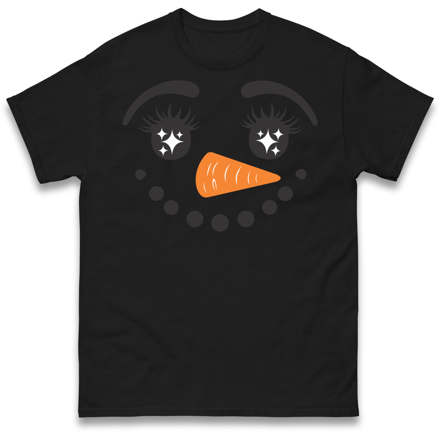 Snowman Face Christmas T Shirt