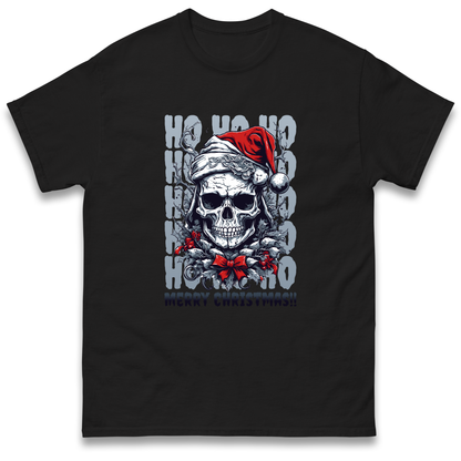 HO HO HO Santa Skelington Christmas T Shirt