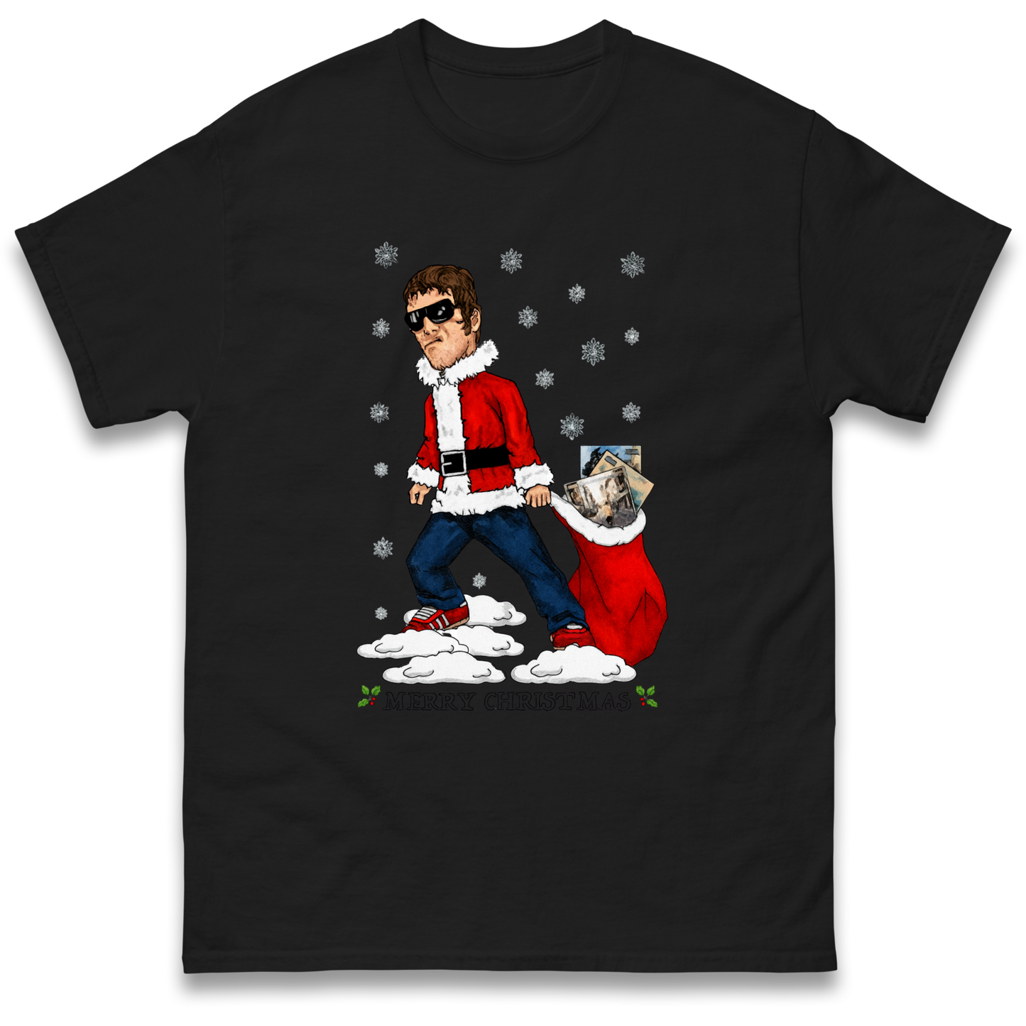 Liam Gallagher Christmas Santa T Shirt