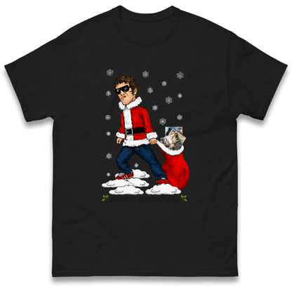 Liam Gallagher Christmas Santa T Shirt