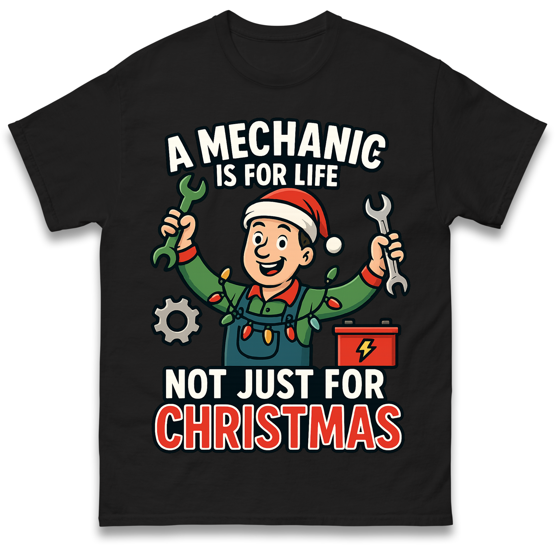 Mechanic Christmas T Shirt