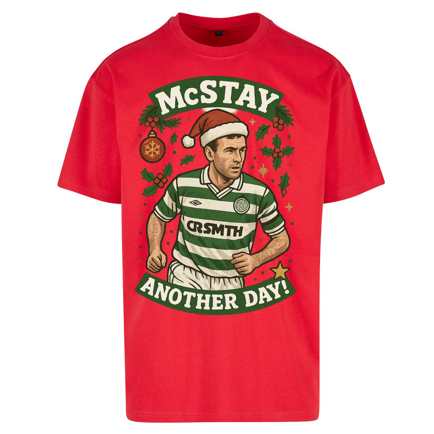 Paul McStay Celtic Christmas Oversized T Shirts