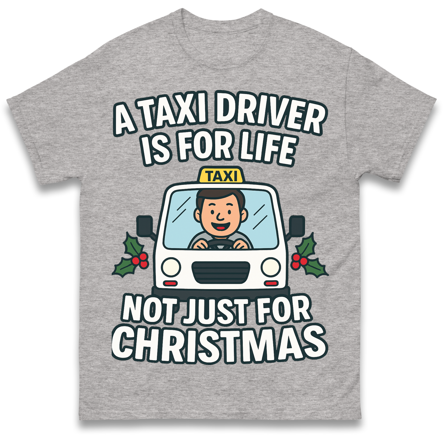 Taxi Driver Christmas T Shirt