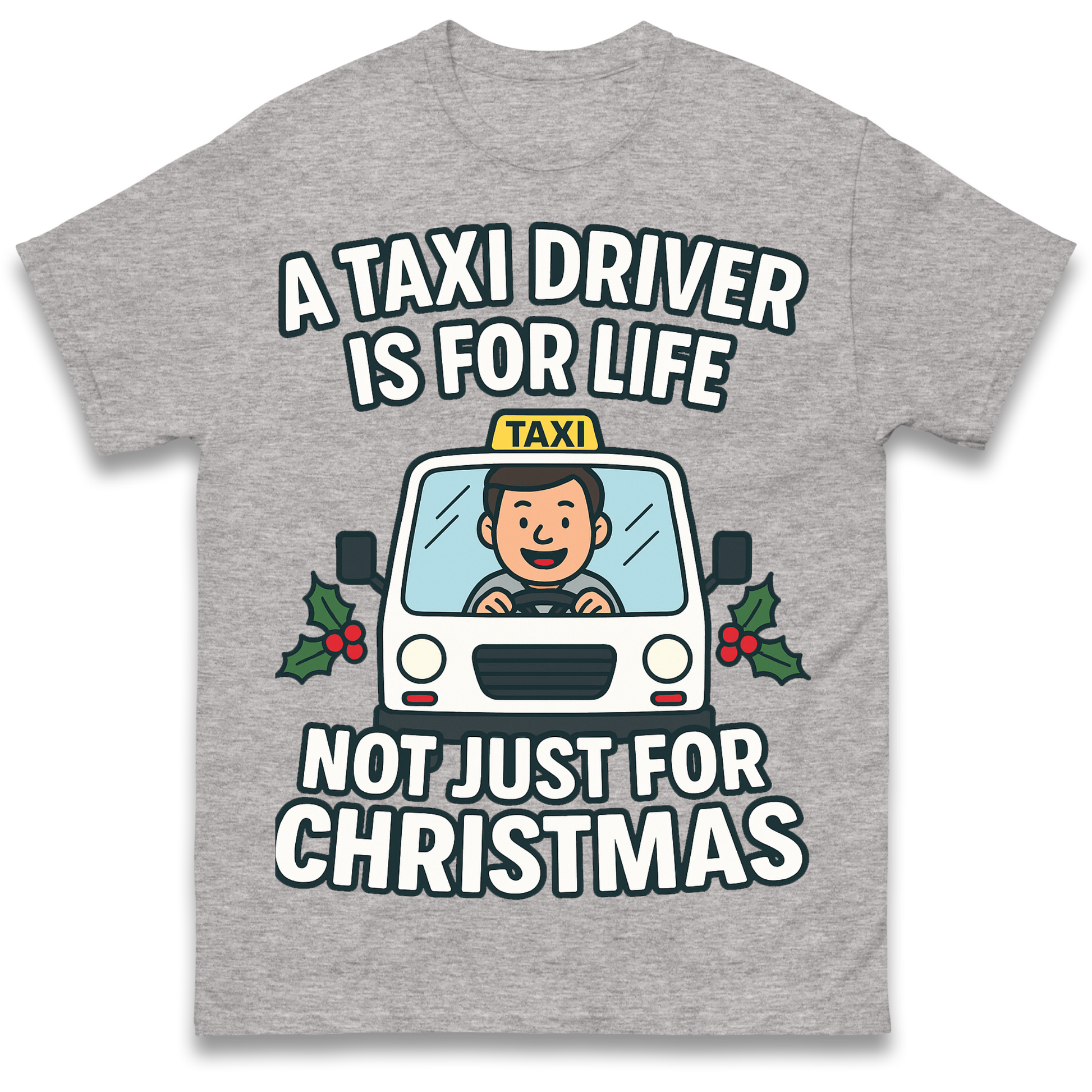Taxi Driver Christmas T Shirt